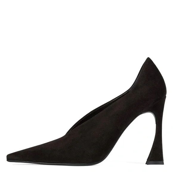 Jeffrey Campbell Hints Pump in Brown Suede - Picture 6 of 7